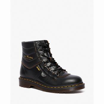 Dr Martens Férfi Kamin Vintage Smooth Bőr Túrabakancs Fekete